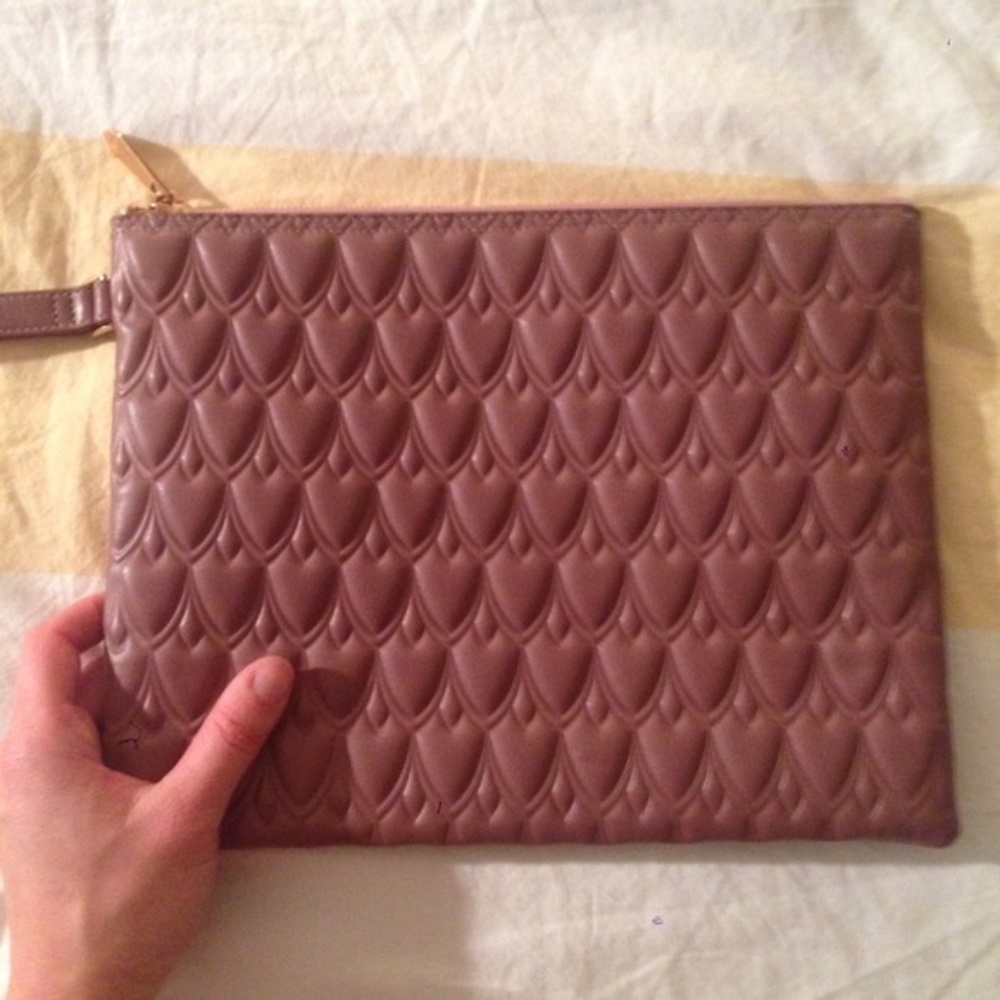 NWT Reece Hudson Bowery Clutch pouch in mauve